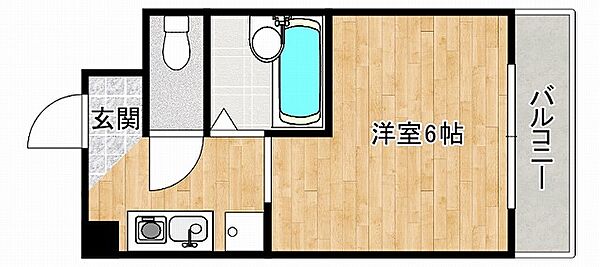 ハイエスト西芦屋 403｜兵庫県神戸市東灘区深江南町4丁目(賃貸マンション1K・4階・18.42㎡)の写真 その2