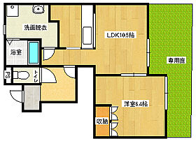 メルヴェーユ 101 ｜ 兵庫県加古川市野口町二屋（賃貸アパート1LDK・1階・41.32㎡） その2