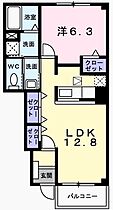 アメニティ・アミノウチＡ棟 104 ｜ 兵庫県姫路市広畑区西蒲田（賃貸アパート1LDK・1階・46.74㎡） その2