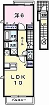 リシェスコリーヌＢ 204 ｜ 兵庫県揖保郡太子町糸井（賃貸アパート1LDK・2階・42.80㎡） その2