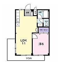 リベラ錦ヶ丘 203 ｜ 兵庫県明石市魚住町錦が丘2丁目（賃貸アパート1LDK・2階・39.73㎡） その2