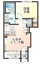 アカシアコート 101 ｜ 兵庫県姫路市田寺3丁目（賃貸アパート1LDK・1階・45.49㎡） その2