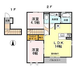 カサヴェールB棟 2階/-