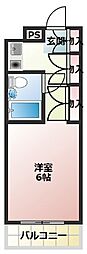 アーバンヴィレッジ武庫之荘 ワンルームの間取図画像