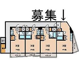 ル・ファール山手 ワンルームの間取図画像