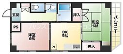 ビオラ並木台 2DKの間取図画像