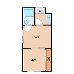 フォンタルナウ 2Kの間取図画像