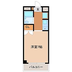シオン塚口 ワンルームの間取図画像
