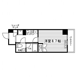 セ・ボナールM ワンルームの間取図画像