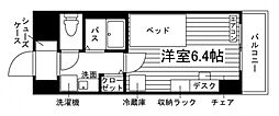 クリステート福島 ワンルームの間取図画像