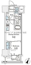 ベルファース神田神保町 1DKの間取図画像