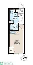 レピュア早稲田レジデンスII 3階ワンルームの間取り