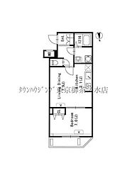 ＧＲＡＮＰＡＳＥＯ文京小日向 2階1LDKの間取り