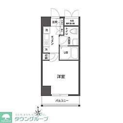 クローバーステイ秋葉原 5階1Kの間取り