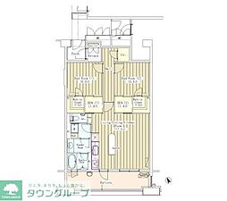 マチュリティ小石川 5階2LDKの間取り