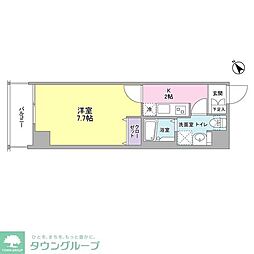 マグノリアコート 6階1Kの間取り