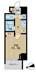 ＨＦ早稲田レジデンス 3階1Kの間取り