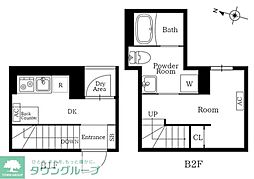 プレニーズ護国寺PREMIER 1DKの間取図画像