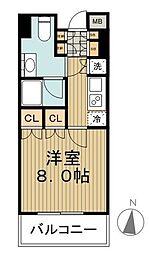 パークアクシス御茶ノ水ステージ 1Kの間取図画像