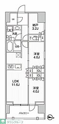 墨田区業平3丁目マンション 2SLDKの間取図画像