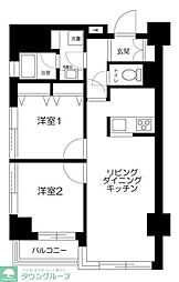 ツインパレス 2LDKの間取図画像