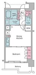 レジディア御茶ノ水 1DKの間取図画像