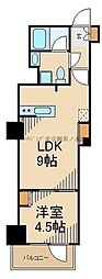 パティオ神田 1LDKの間取図画像