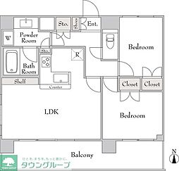 フォレシティ秋葉原 2LDKの間取図画像