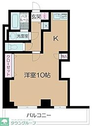 サンピア西須賀 ワンルームの間取図画像