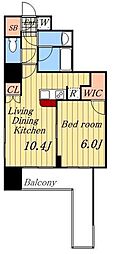 ファインアドレス新御徒町 1LDKの間取図画像