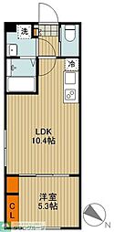 仮称)文京区白山3丁目PJ 1LDKの間取図画像