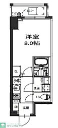 エスレジデンス駒込六義園 1Kの間取図画像