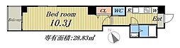 FUSION御茶ノ水 1Kの間取図画像
