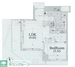 ヴォーガコルテ浅草橋2 1LDKの間取図画像