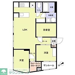 エテルネル曳舟 3LDKの間取図画像