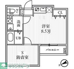 豊島区南長崎2丁目アパート ワンルームの間取図画像