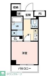 スカイコート本郷東大前壱番館 1Kの間取図画像