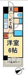 ザ・パークハウス浅草橋タワーレジデンス 1Kの間取図画像