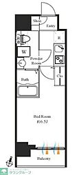 グランパセオ神田駅前 1Kの間取図画像