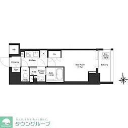 COMFORIA秋葉原ノース 1Kの間取図画像
