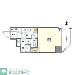 DUE東大前 1Kの間取図画像