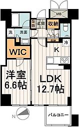 プレミスト明石町 1LDKの間取図画像