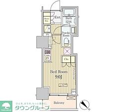 パークアクシス御茶ノ水 ワンルームの間取図画像