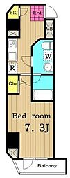 ステージファースト浅草橋 1Kの間取図画像