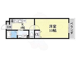 Berg Vista 1階1Kの間取り