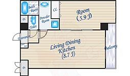 間取図画像 1LDK