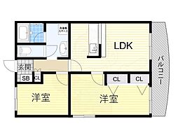 アパルトマン北千里 3階/-