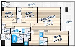 ディーグラフォート千里中央 7階/736