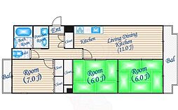 レシェンテ緑地 5階
