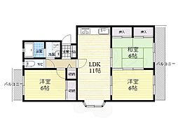 フォルク北千里D棟 1階